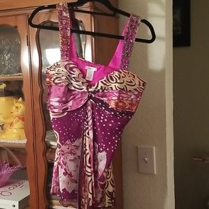 Cache summer jeweled top